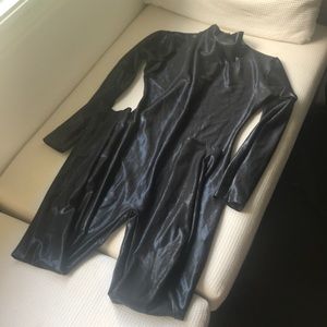 Black shimmer catsuit size S/M